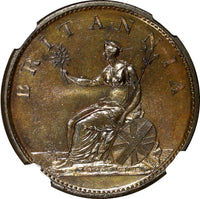 Great Britain George III Copper 1806 1 Penny Soho Mint NGC MS63 BN KM# 663 (015)