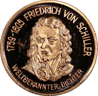 Germany Bronze Medal Johann Christoph Friedrich Von Schiller 1759-1805 (18 436)