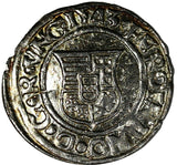 HUNGARY Ferdinand I (1519-1564) Silver 1543 K-B 1 Denar . Toning (15 176)