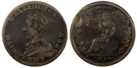 CANADA Copper 1814 1/2 Penny Wellington Token 27.3 mm Breton His# 979 (20 497)