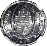 Botswana 1976 1 Thebe NGC MS66 GEM BU Head of Turako Nice Toned KM# 3 (43)
