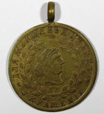 RUSSIA Bronze Jeton Medal 1900's Russian Eagle/ Jewerly for Women .25 mm Toning