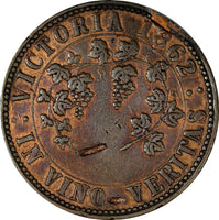 AUSTRALIA Victoria T. Stokes-Melbourne Penny Token 1862 34mm KM#Tn236.1 (622)