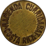 COSTA RICA COFFEE TOKEN MANUEL JIMENEZ - HACIENDA CURRIDABAT 1928 STAR aUnc