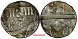 India-Princely States BARODA Sayaji Rao III Silver 1294(1877) 1 RUPEE  Y29 (170)