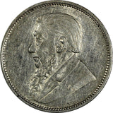 South Africa Johannes Paulus Kruger Silver 1897 2 Shillings XF KM# 6 (19 503)