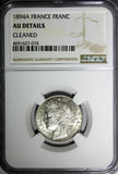 France Silver 1894 A 1 Franc NGC AU DETAILS KM# 822.1