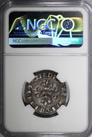 FRANCE Charles VI the Mad (1380-1422)  Floret NGC AU DETAILS D-387a (038)