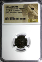 Roman Empire Constantinian BI Nummus cAD 330-340 Roma/She-Wolf &Twins NGC VF (6)