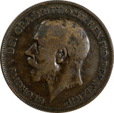 Great Britain George V 1918 H 1 Penny Ralph Heaton & Sons, Birmingham KM# 810(4)