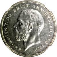 Great Britain Silver Jubilee George V  1935 Crown NGC SP64 Original Box KM# 842