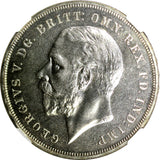 Great Britain Silver Jubilee George V  1935 Crown NGC SP64 Original Box KM# 842