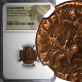Roman Constantius II AD 337-361 BI Half Centenionalis /Soldier Horseman NGC (78)
