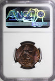 Great Britain Edward VII 1910 1/2 Penny NGC MS64 BN TOP GRADED KM# 793.2 (004)