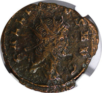 ROMAN.Gallienus AD 253-268  BI Double-Denarius / Rev. Antelope  NGC (074)