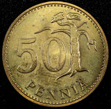 Finland Aluminum-Bronze 1968-S 50 Pennia UNC/BU  KM# 48 RANDOM PICK (1 COIN)(34)