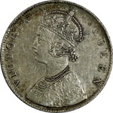 India-British Victoria (1837-1901) Silver 1862 Rupee KM# 473.1 (19 906)