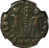 ROMAN Constans AD 337-350 AE4 BI Nummus / Army Soldiers NGC (090)