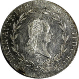 Austria Franz II Silver 1806 G 20 Kreuzer  aUNC KM#2140 (20 747)