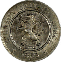 Belgium Leopold I 1862/61 10 Centimes OVERDATE BETTER DATE KM# 22 (10 397)