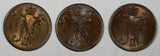 Finland Nicholas II Copper LOT OF 3 COINS 1916 1 Penni KM# 13 (19 040)