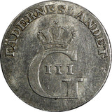 Sweden Gustav III ( 1771-1792) Silver 1779 OL 1/12 Riksdaler KM# 523 (19 341)
