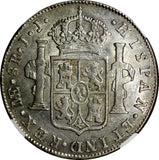 PERU  CARLOS III (1759-1788) Silver 1788 LIMA -IJ 8 Reales NGC XF45 KM# 78a(210)