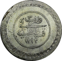 Turkey Ottoman Empire Mahmud II Silver AH 1223/3 (1808) 5 Kurush aUNC KM# 564(4)