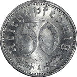 Germany - Third Reich Aluminum 1935 A 50 Reichspfennig UNC KM# 87 (181)