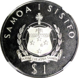 Samoa Silver PROOF 1977 Tala Lindbergh Flight NGC PF67 ULTRA CAMEO KM# 26a (14)