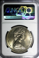 New Zealand Elizabeth II 1971 $1.00 Dollar NGC MS66 GEM TOP GRADED KM# 38.2 (11)