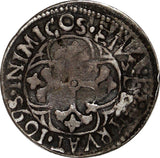 Italian states SARDINIA Carlos II of Spain Silver 1695 1 Reale Piras-95 (369)