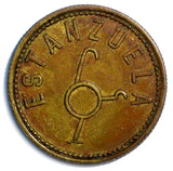 COLONIA URUGUAY  TOKEN Estanzuela.Value "1" .Brass 22 mm Cln-30 (3918)