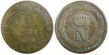 Italian States KINGDOM OF NAPOLEON Billon 1810 M 10 Centesimi C# 4 (23 495)