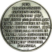 Swiss Basel Zoo Medal 1974.100th Anniversary 33mm PCGS MS64 TOP GRADED (89)