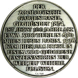 Swiss Basel Zoo Medal 1974.100th Anniversary 33mm PCGS MS64 TOP GRADED (89)