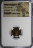 EASTERN ROMAN EMPIRE Valens AD 364-378  Bronze Nummus /VICTORY Angel NGC (98)