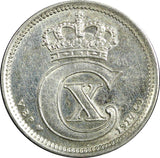 Denmark Christian X Silver 1914 VBP; GJ 10 Øre 1st Year UNC KM# 818.1 (23 848)
