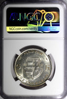 Hungary Lajos Kossuth Silver 1947 BP 5 Forint 1 Year NGC UNC DET.KM# 534a (047)
