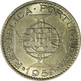 India-Portuguese  Copper-Nickel 1959 6 Escudos UNC KM# 35 (21 812)