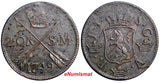 SWEDEN Frederick I 1749 2 Ore,S.M Low Mintage:313,000 Avesta Mint KM# 437 (2515)