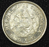 GUATEMALA Silver 1945 5 Centavos Guatemala City Mint HIGH GRADE KM# 238.1 (760)