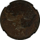 Sweden Ulrika Eleonora 1719 1 Öre NGC XF45 BN TOP GRADED BY NGC KM# 364.2 (060)