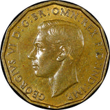 Great Britain George VI Nickel-Brass 1941 3 Pence WWII Issue UNC KM# 849 (424)