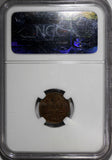 RUSSIA NICHOLAS II Copper 1912 SPB 1/2 Kopeck NGC MS63 BN Y# 48.1