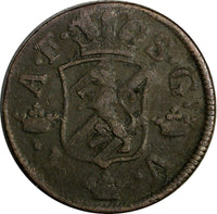 SWEDEN Adolf Frederick 1759 2 Ore,S.M Low Mintage:352,000 SCARCE KM#461(15 061)