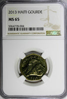 Haiti Brass 2013 1 Gourde NGC MS65 Citadelle de Roi Christophe KM# 155 (004)