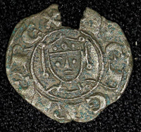 ITALY, Kingdom of Sicily. Henry VI and Constance. 1194-1197. BI Denaro (22 602)