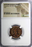 WESTERN ROMAN Honorius AD 393-423 AE2  /Rev. Glory of the Romans NGC (013)