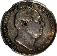 Great Britain William IV (1831-1837) Silver 1834 6 Pence NGC AU58 Toned KM# 712